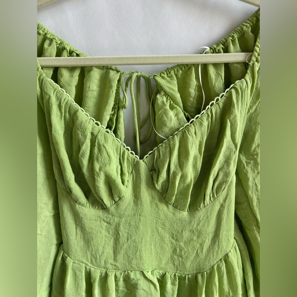 Princess Polly Light Green Sun Dress - Picture 5 of 7